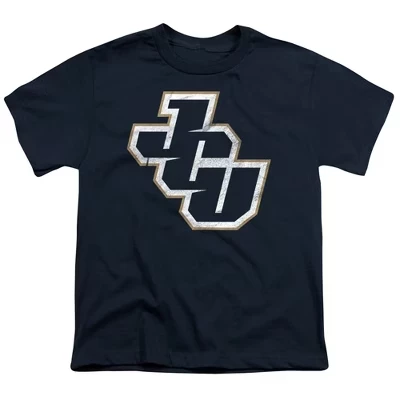 Футболка для молодежи с надписью John Carroll University Distressed Primary Kids темно-синего цвета
