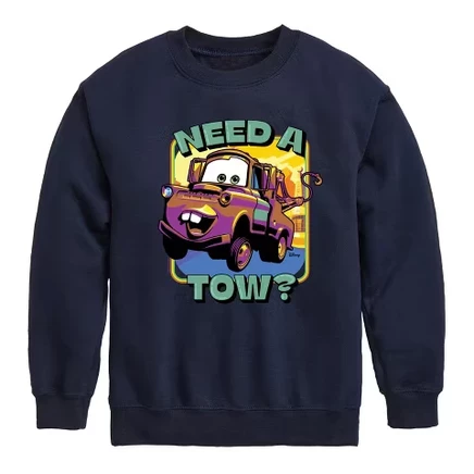 Толстовка для мальчиков Disney Mater Need a Tow, синяя