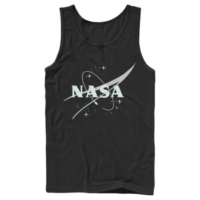 Мужская майка NASA Minimal Logo, черная