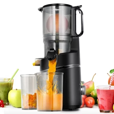 Шнековая соковыжималка AMZCHEF 5,3″ 250 Вт 1,8 л, черная