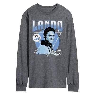 Мужской лонгслив Star Wars Lando Concert Tee, графитовый