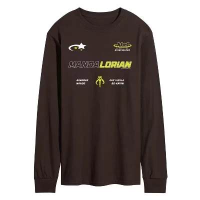 Мужская футболка с длинным рукавом из трикотажа Mandalorian Mando Jersey с графическим рисунком