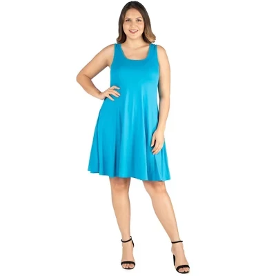 Женское платье 24seven Comfort Apparel, бирюзовое