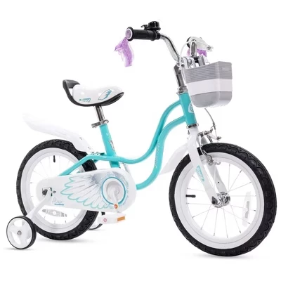 Детский велосипед RoyalBaby Princess 14″ с доп. колесами, синий