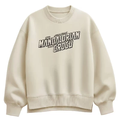 Женская черная флисовая толстовка Oversize Crew с логотипом фильма Оверсайз