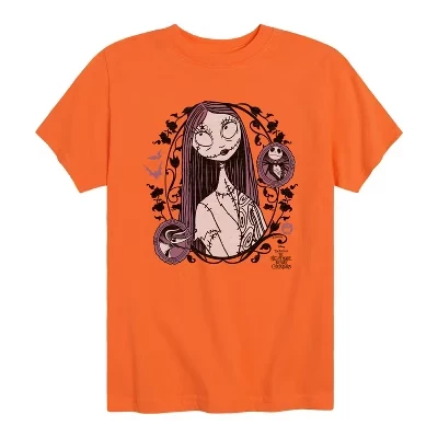 Футболка Sally Art Nouveau с коротким рукавом и рисунком оранжевого цвета