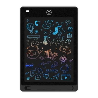 Link Kids LCD 10inch Color Writing Doodle Board Tablet Electronic Erasable Reusable Drawing Pad Educational & Learning Toy black