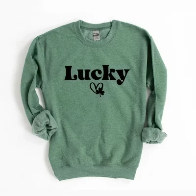 Женская Графическая толстовка Lucky с Сердечком и Клевером