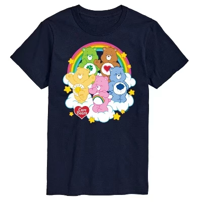 Мужская футболка Care Bears Group On Clouds, синяя