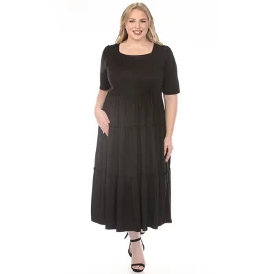 Женское платье White Mark plus size, черное