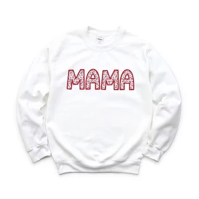 Женский свитшот Simply Sage Market Mama Leopard, белый