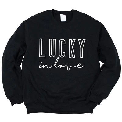 Женская толстовка Simply Sage Market Lucky In Love, темно-синяя