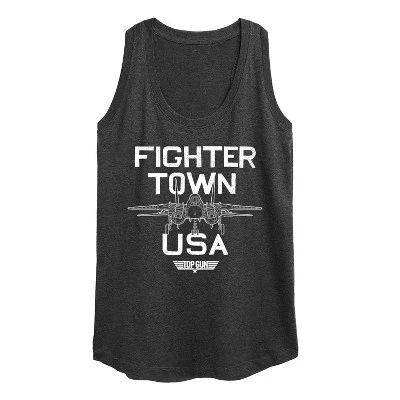 Женская - - Собственность Fighter Town Графическая гоночная майка heather charcoal