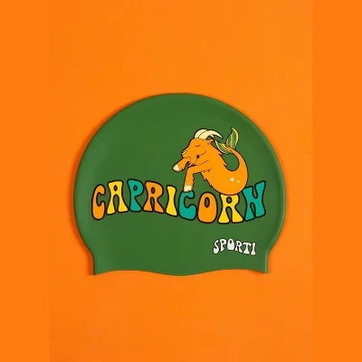 Заводная силиконовая шапочка для плавания Zodiac Capricorn Козерог