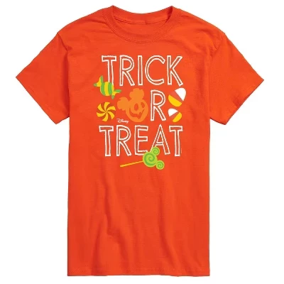 Мужская футболка с коротким рукавом Trick Or Treat с рисунком оранжевого цвета