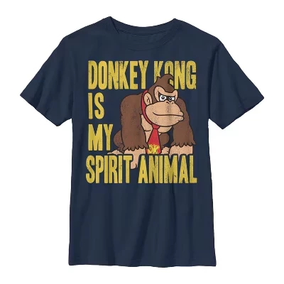 Футболка для мальчиков Nintendo Donkey Kong, синяя