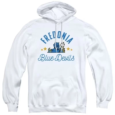 Официальная толстовка с капюшоном для взрослых Blue Devils от Университета штата Фредония athletic heather