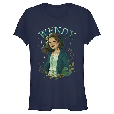 Женская футболка Peter Pan Wendy Portrait, синяя