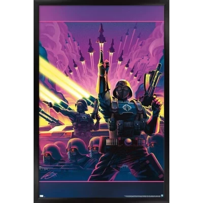 Постер в раме Trends G.I. Joe «Кобра», черный