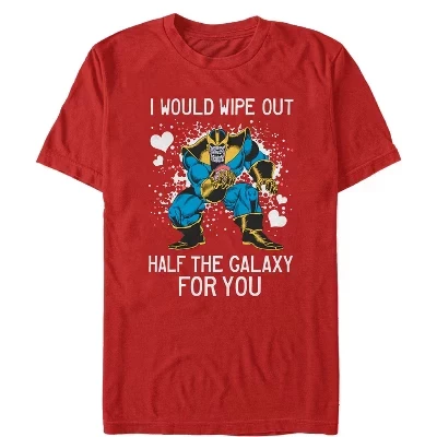 Мужская футболка Marvel «Танос», красная