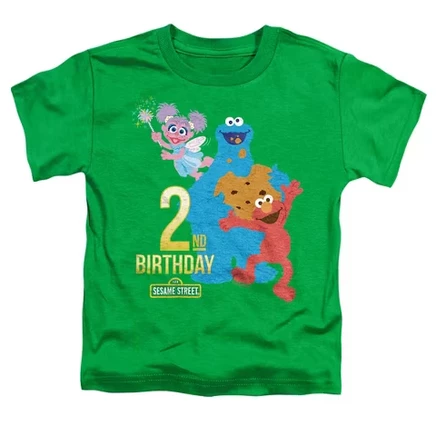 Детская футболка Sesame Street на 2 года, зеленая