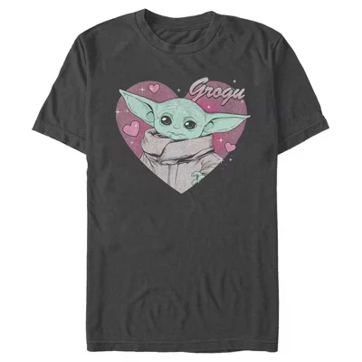 Мужская футболка STAR WARS Mandalorian Grogu, угольная