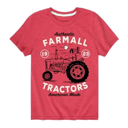 Футболка для мальчиков Case IH 1993, красная меланж