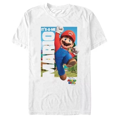 Мужская футболка Super Mario Bros. Марио, белая