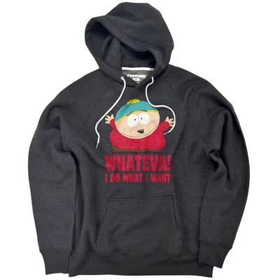 Cartman Whateva Приталенный пуловер с капюшоном цвета древесного угля
