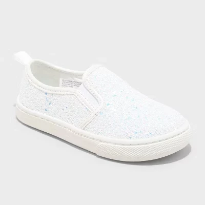 Блестящие кроссовки-слипоны для малышей Yana - ™ white