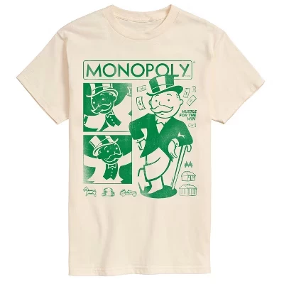 Мужская футболка Monopoly Zine с принтом, кремовая