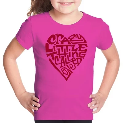Футболка с надписью Girl's Word Art - Сумасшедшая вещица под названием Love pink