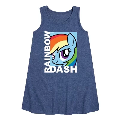 Платье для девочек My Little Pony Rainbow Dash без рукавов, синее