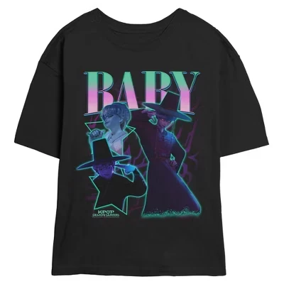 Футболка с логотипом Baby Saja Collage для юниорок и женщин черная