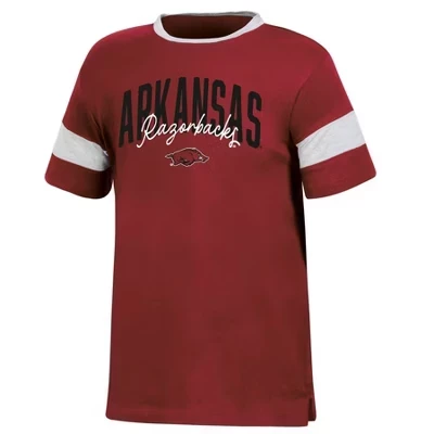 Футболка с узлом для девочек Arkansas Razorbacks'