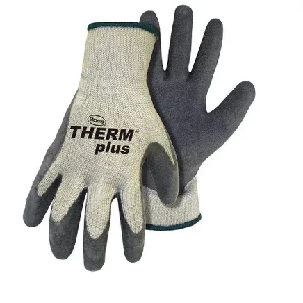 Мужские рабочие перчатки Therm Plus из нитяного трикотажа для помещений и улицы Серо белые L 1 пара