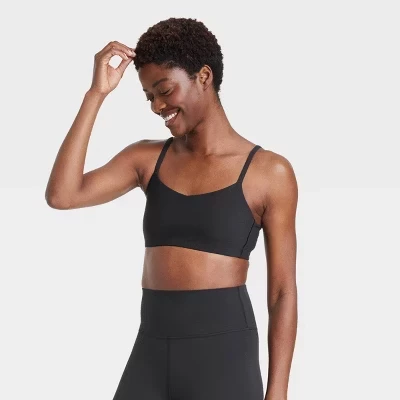 Женский спортивный бра All in Motion Everyday Soft, черный