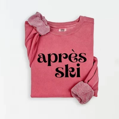 Женская легкая одежда, окрашенная в графический цвет толстовка Apres Ski crimson