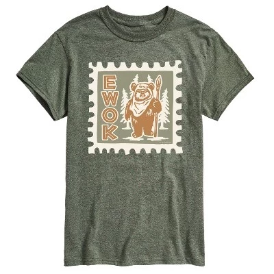 Мужская футболка с коротким рукавом Ewok Stamp и рисунком зеленого цвета