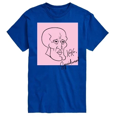 Мужская футболка SpongeBob Xoxo Handsome Squidward, синяя