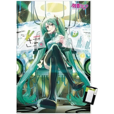 Постер Trends International Hatsune Miku, белый