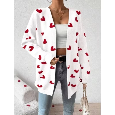 Женский кардиган Yesfashion Heart, белый