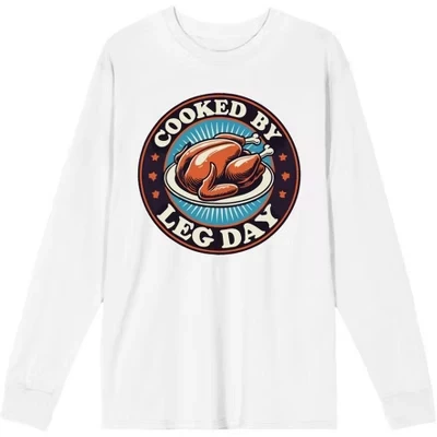 Мужской лонгслив Bioworld Cooked by Leg Day, белый