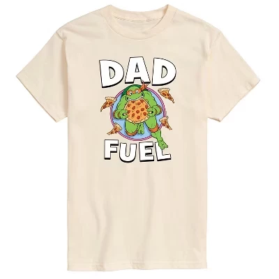 Мужская футболка Dad Fuel с коротким рукавом и графическим принтом кремового цвета