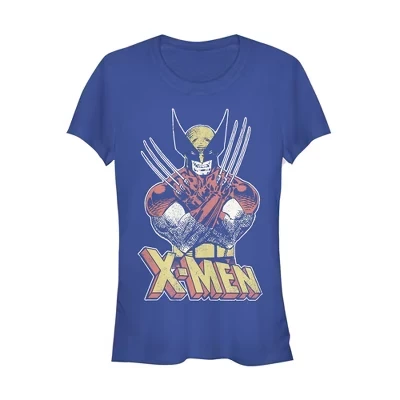 Женская футболка Marvel X-Men Wolverine Claws, синяя