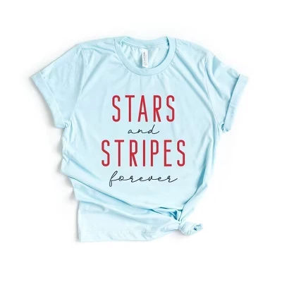 Женская футболка с коротким рукавом и рисунком Stars and Stripes Forever