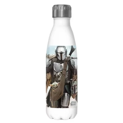 Бутылка для воды Star Wars Мандалорец, белая