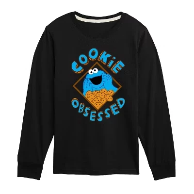 Cookie Obsessed -Футболка с длинным рукавом для малышей и молодежи Футболка с длинным рукавом и рисунком черного цвета