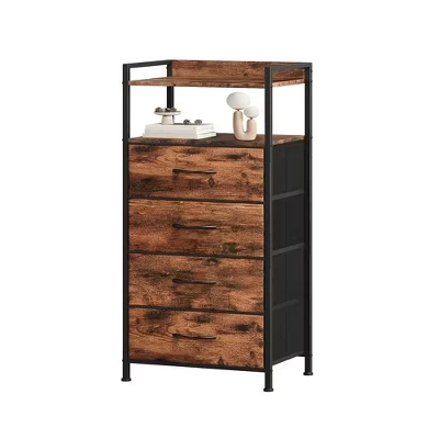 Комод Fulvari 4 ящика, 41×29×83,5 см, под дерево