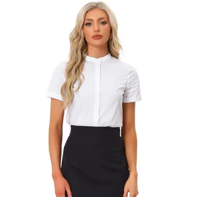 Женское боди с воротником стойкой INSPIRE CHIC, белое